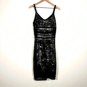 Dolce Cabo Black Crochet Dress